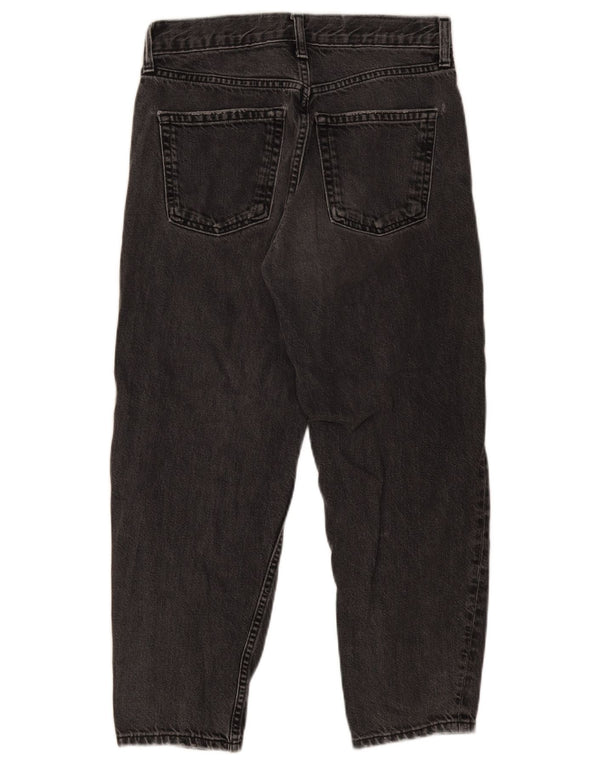 Женские укороченные джинсы с высокой талией Gap W26 L24, серый хлопок