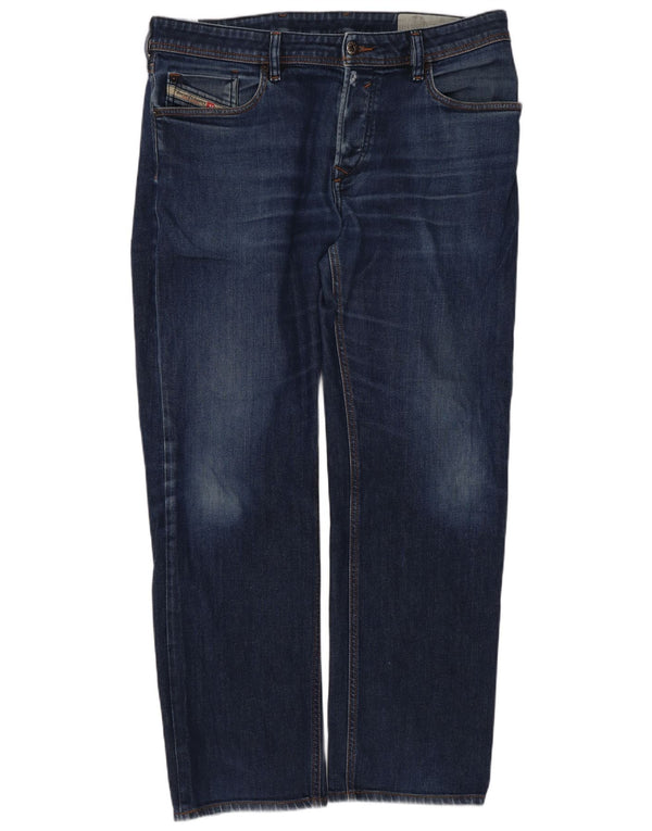 Мужские прямые джинсы Diesel Waykee Regular W34 L28, синий хлопок