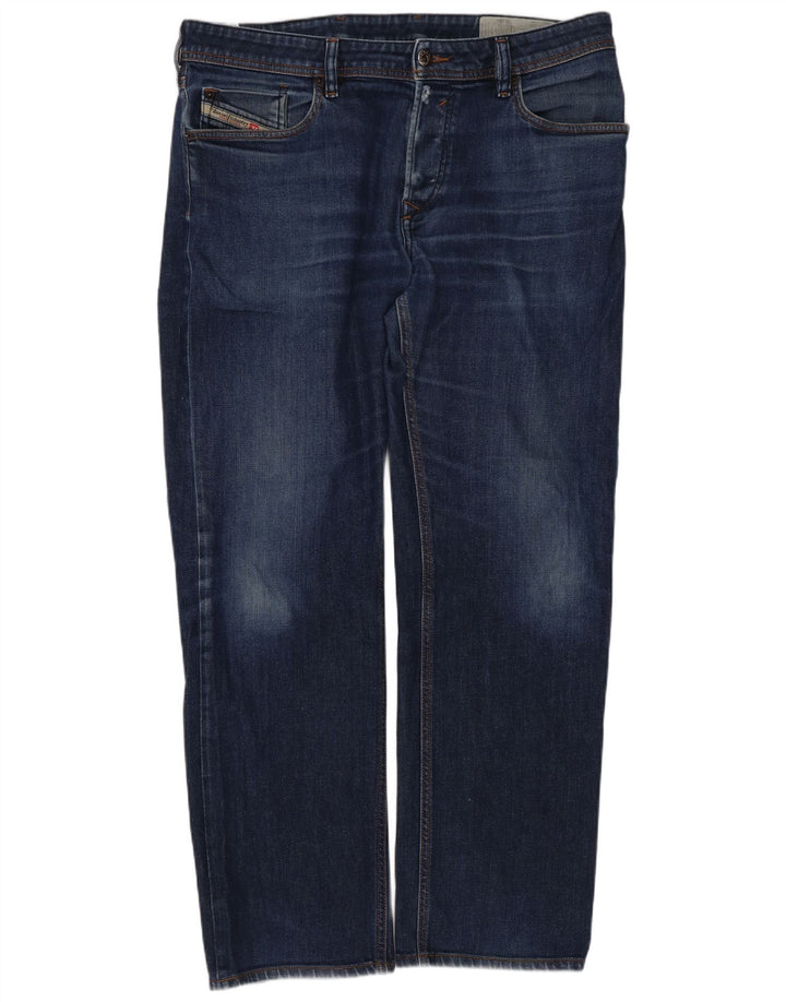 Мужские прямые джинсы Diesel Waykee Regular W34 L28, синий хлопок
