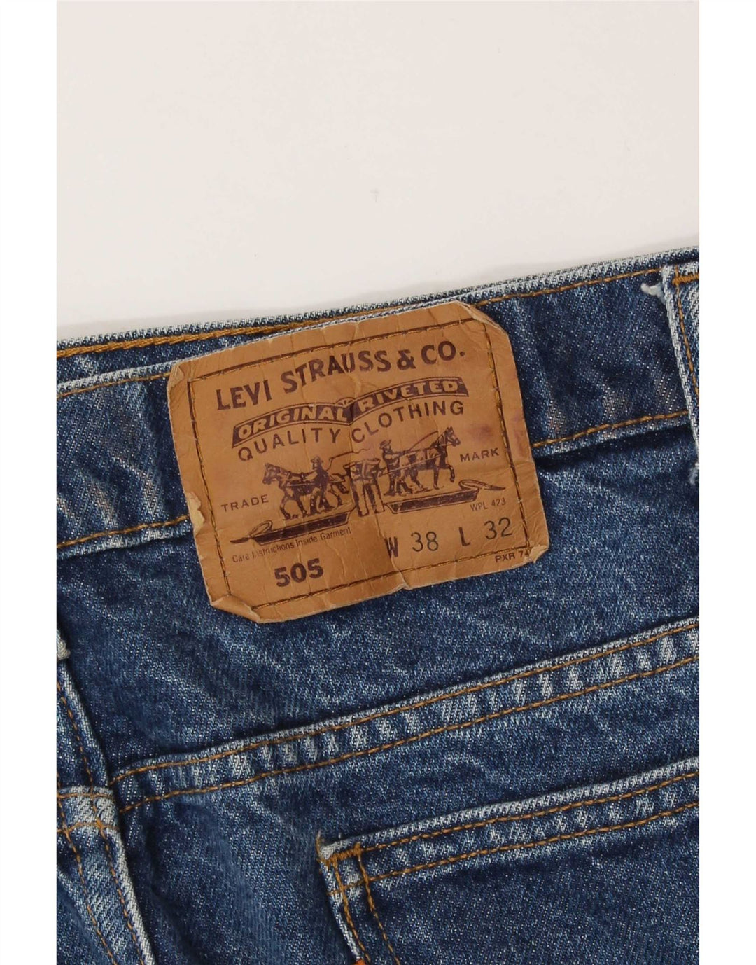 Мужские прямые джинсы Levi's 505 W38 L30 синие