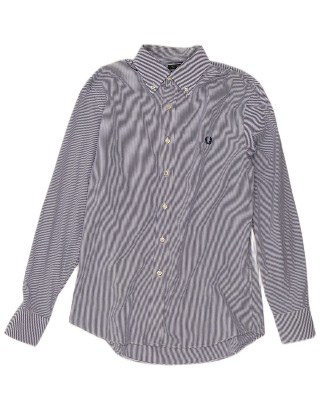 Мужская рубашка приталенного кроя Fred Perry, хлопковая классическая синяя полоска