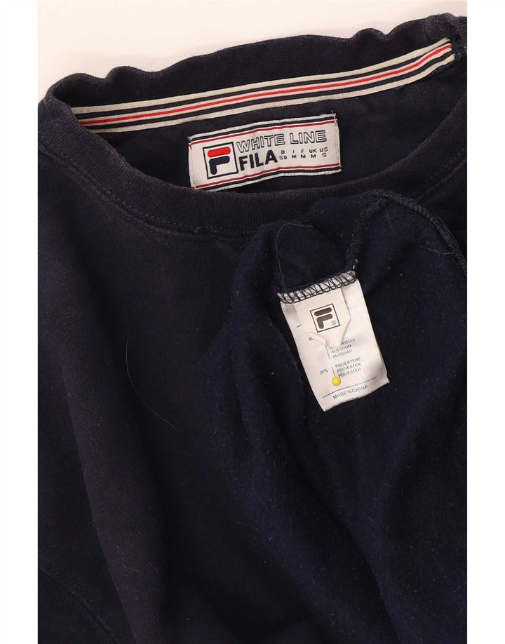 Мужской джемпер Fila, темно-синий, хлопок, средний размер