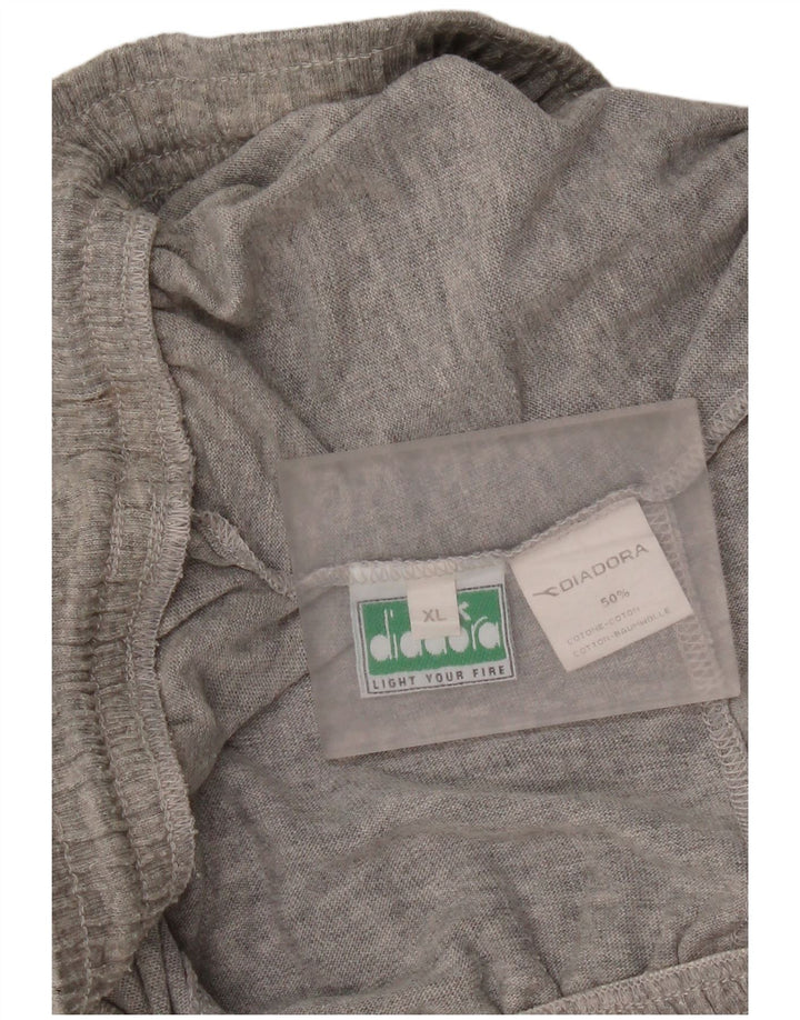 Мужские спортивные шорты Diadora XL, серый хлопок с крапинками