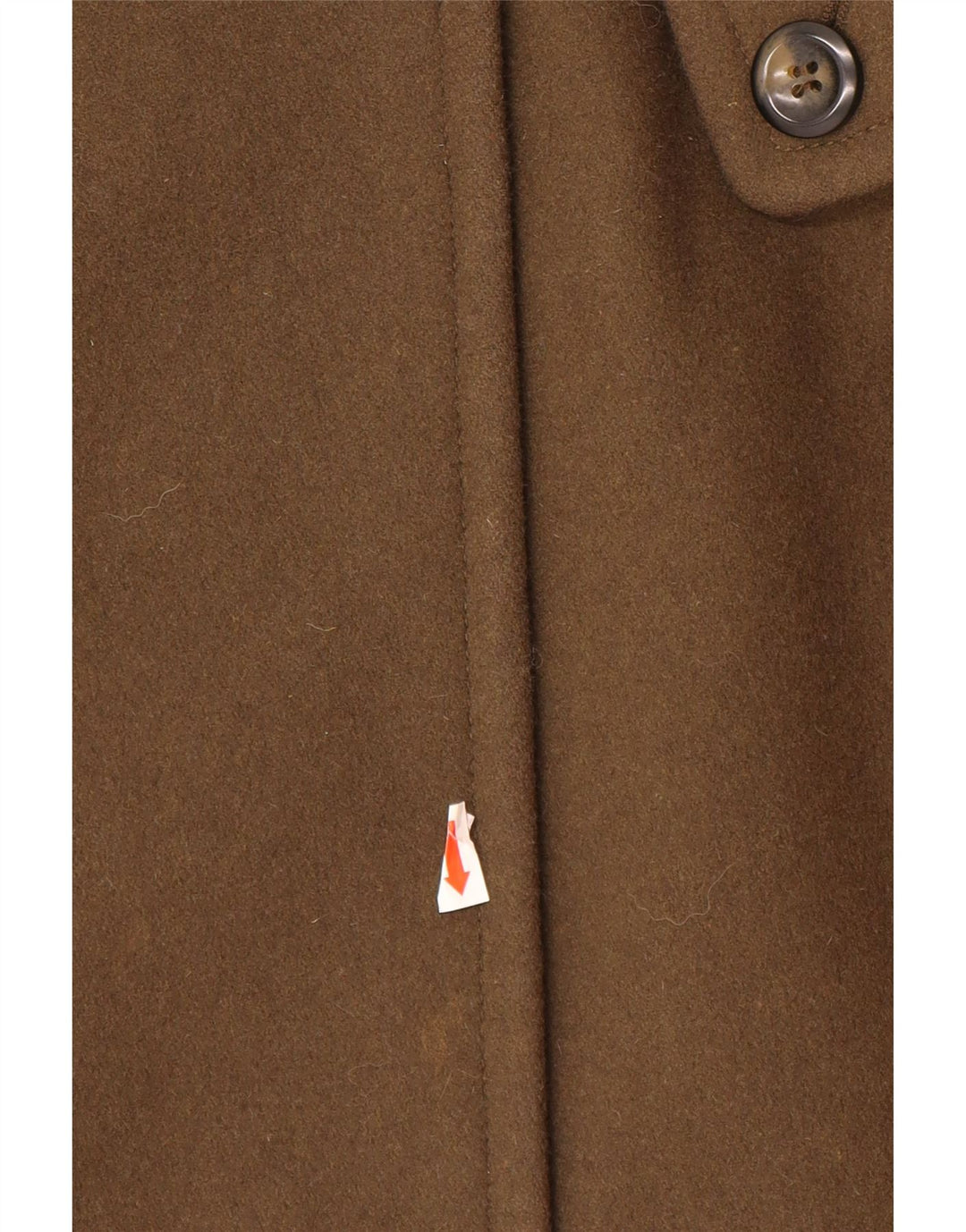 BENETTON Женское пальто UK 8 маленькое коричневое шерстяное