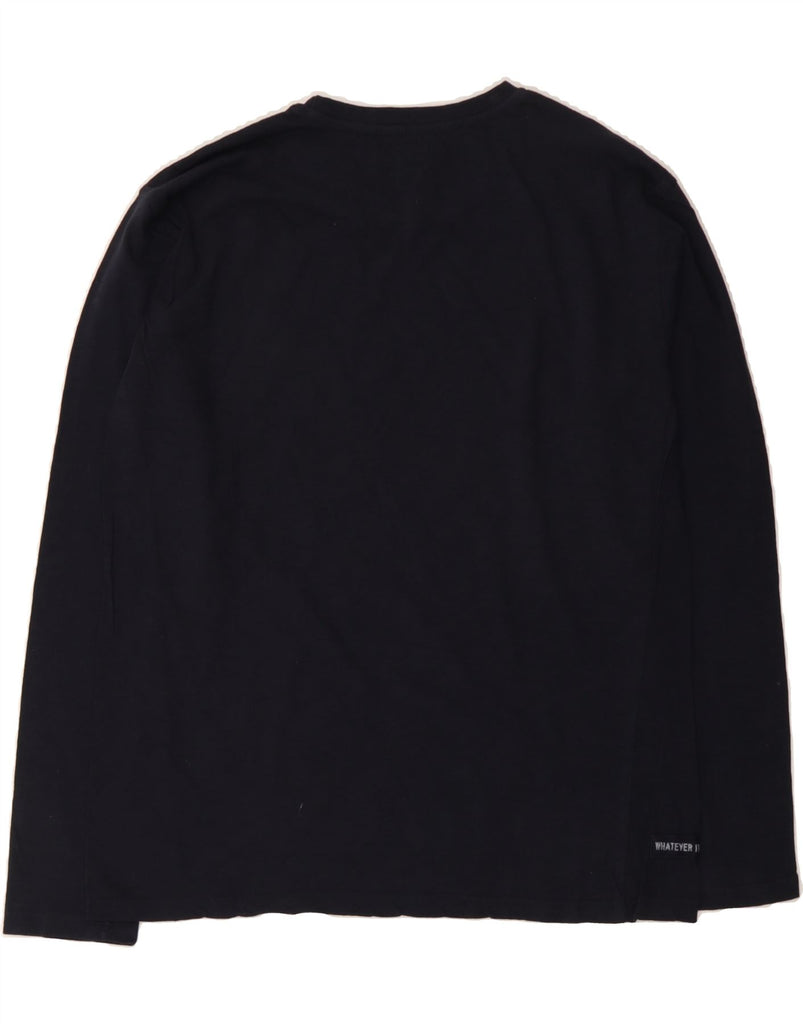 AVIREX Womens Top Long Sleeve UK 20 2XL Navy Blue Cotton Vintage Avirex and Second-Hand Avirex from Messina Hembry 