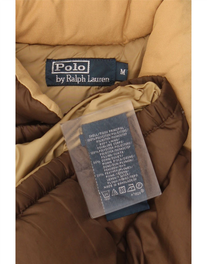 Мужской жилет с подкладкой Ralph Lauren UK 38, средний коричневый полиэстер