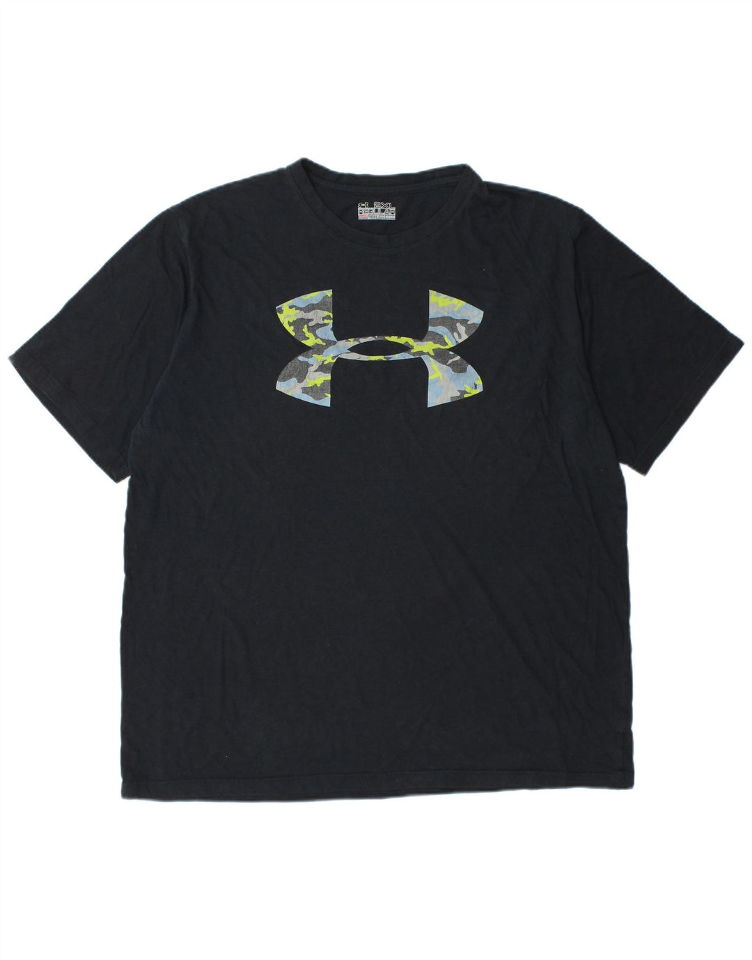 Мужская футболка с графикой UNDER ARMOR Heat Gear Regular Fit, топ 2XL, черная