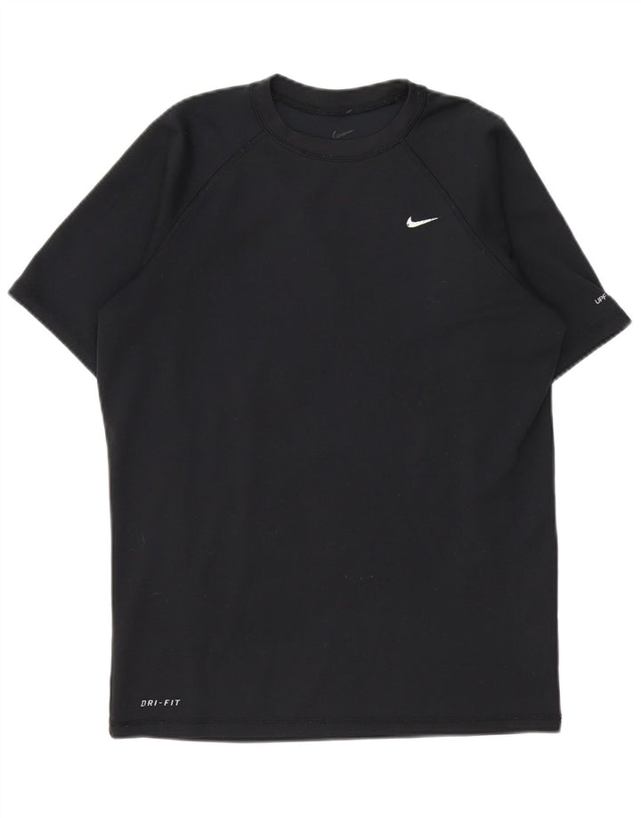 Мужская футболка Nike Dri Fit, маленький черный полиэстер