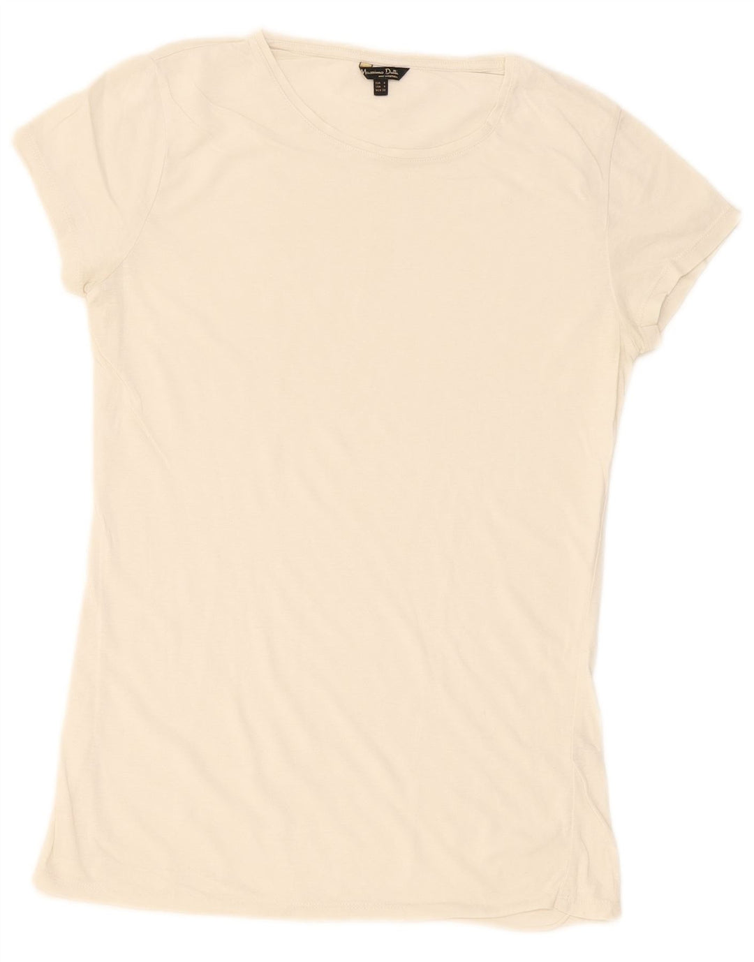 Женская футболка Massimo Dutti Top UK 10 Small Off White