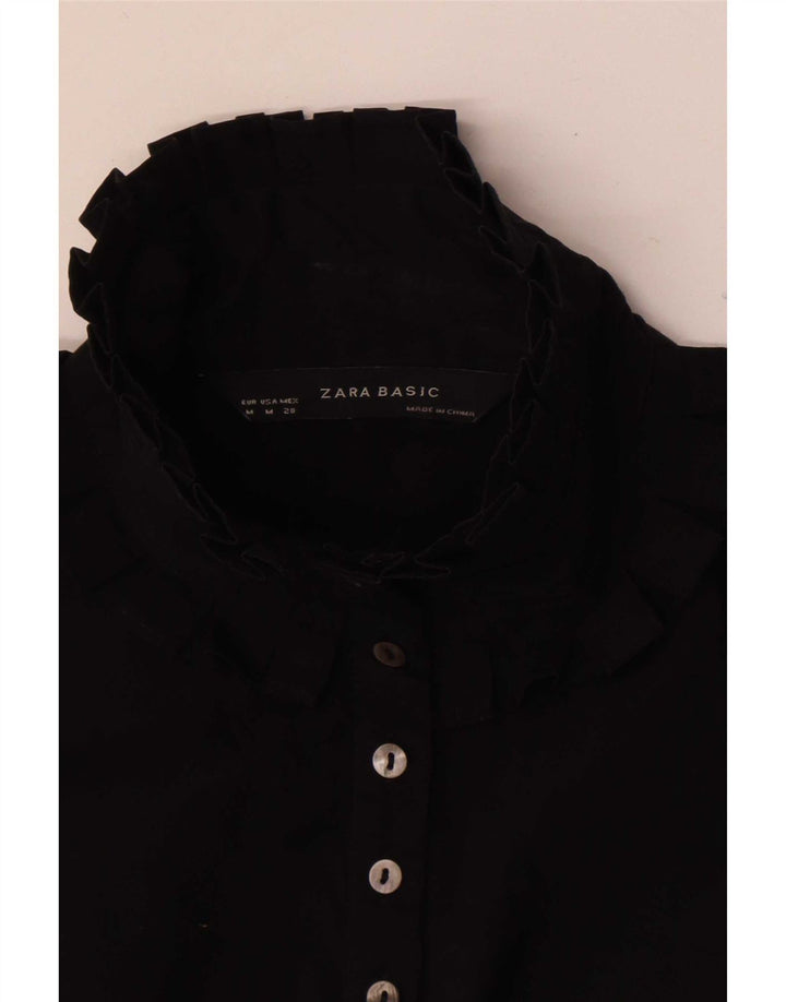 Женская блузка без рукавов Zara UK 12, средний черный