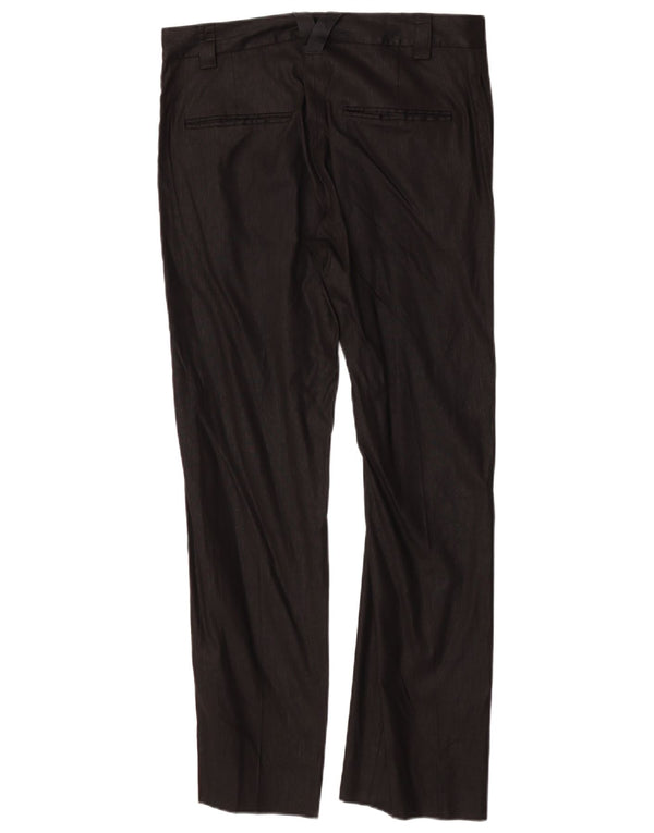 Versace Женские прямые костюмные брюки с завышенной талией IT 48 XL W32 L30 Черный