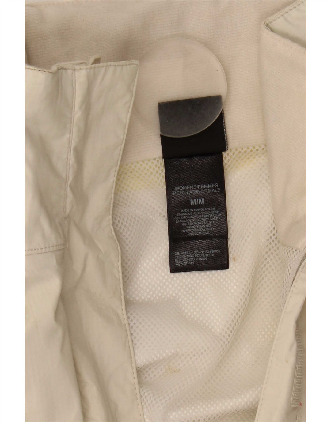 Женская дождевик с капюшоном The North Face UK 14, средний белый нейлон