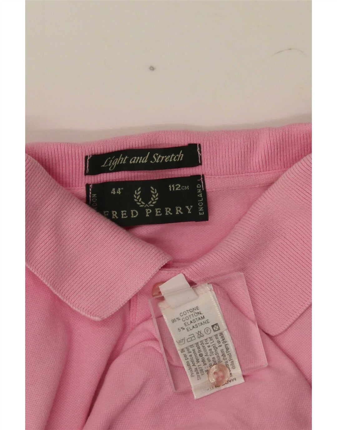 Мужская рубашка-поло Fred Perry из хлопка среднего розового цвета
