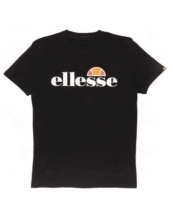 Ellesse Мужская футболка с рисунком, большой черный хлопок