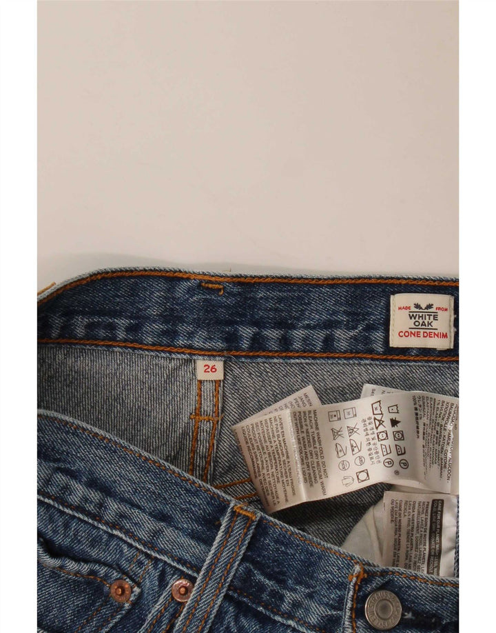 Женские джинсовые шорты Levi's W26, маленькие синие, хлопок