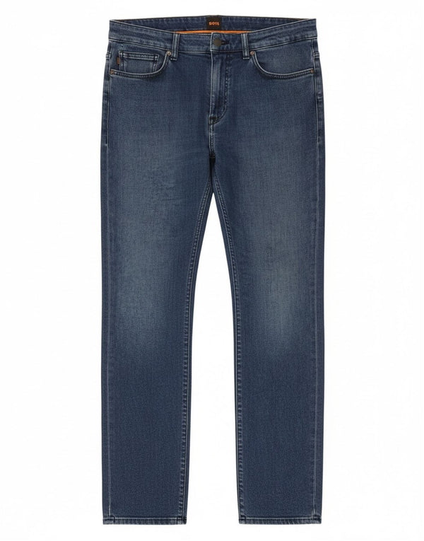 Мужские узкие джинсы Hugo Boss W32 L34 синие, хлопок