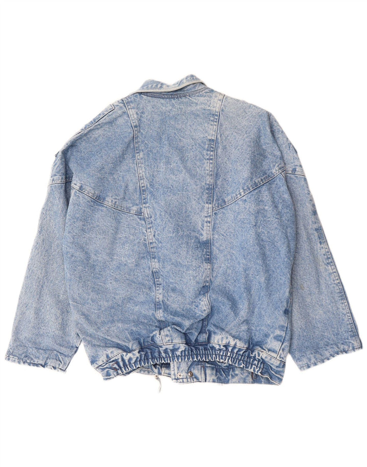 Винтажная мужская джинсовая куртка UK 42 XL, синяя