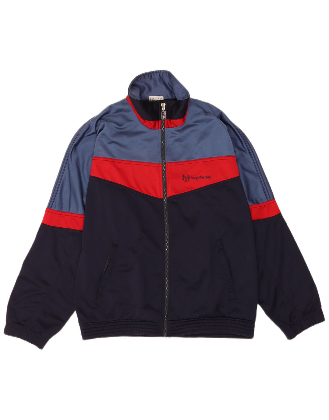 Sergio Tacchini Мужской полный спортивный костюм IT 46 Small Navy Blue Colourblock