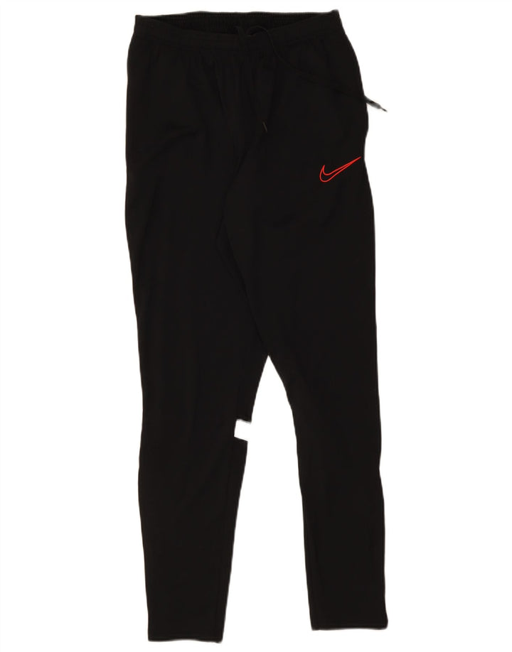Мужские спортивные брюки Nike Dri Fit среднего размера, полиэстер с цветными блоками, средний черный