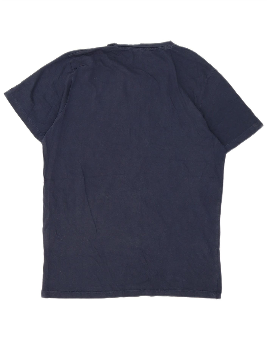 Мужская футболка с рисунком Jack & Jones стандартного кроя, топ среднего размера, темно-синий, хлопок