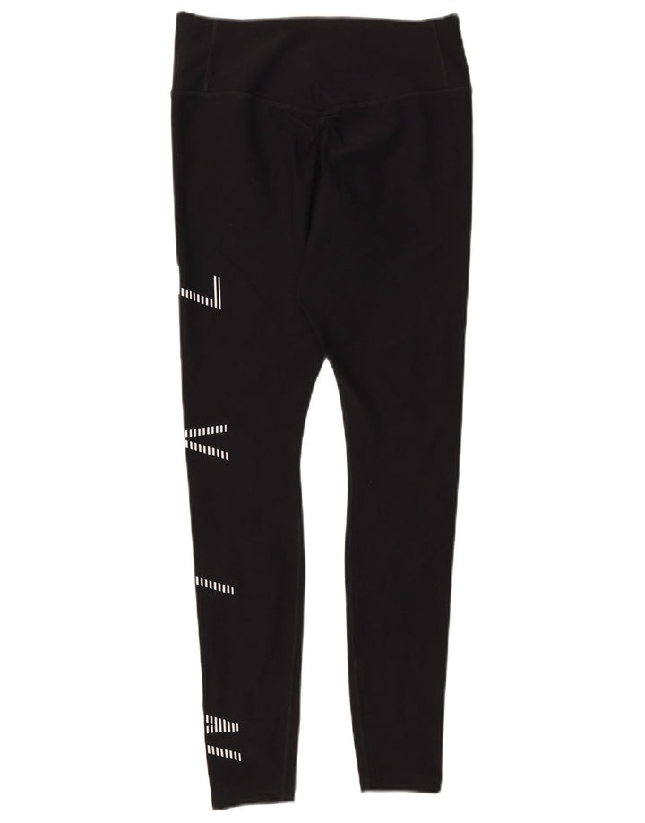 Женские леггинсы с рисунком Nike Dri Fit UK 12, средние, черные