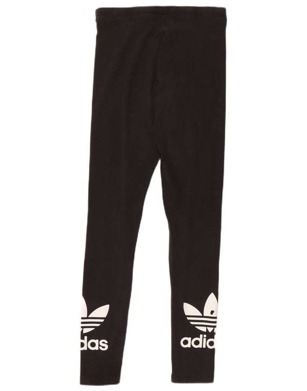 Женские леггинсы с рисунком Adidas UK 6 XS, черный хлопок