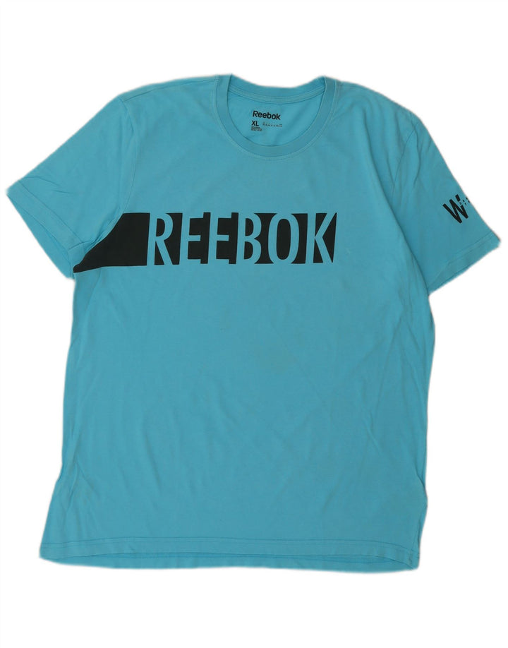 REEBOK Мужская футболка с рисунком Top XL Синий