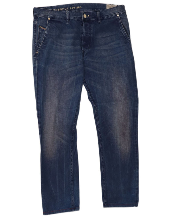 Мужские зауженные джинсы Diesel Kakee Carrot W34 L29, синий хлопок