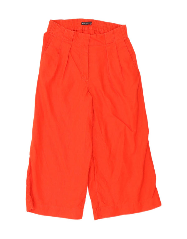 Женские широкие капри Marks & Spencer UK 10, маленькие W28 L21, красные