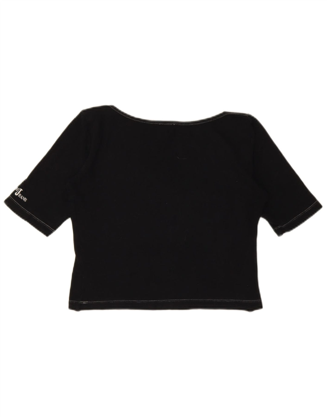 Женская укороченная футболка Armani Jeans IT 44 Medium Black