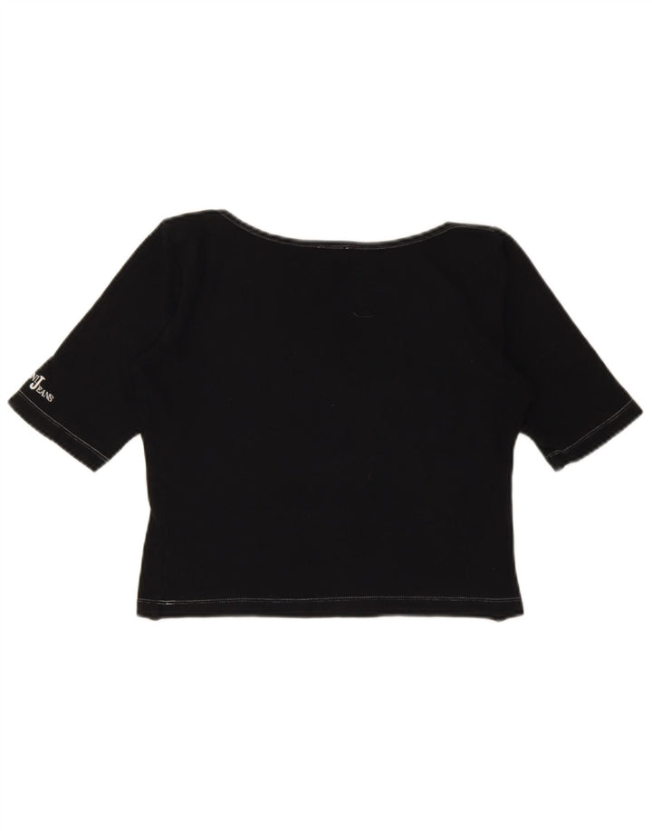 Женская укороченная футболка Armani Jeans IT 44 Medium Black