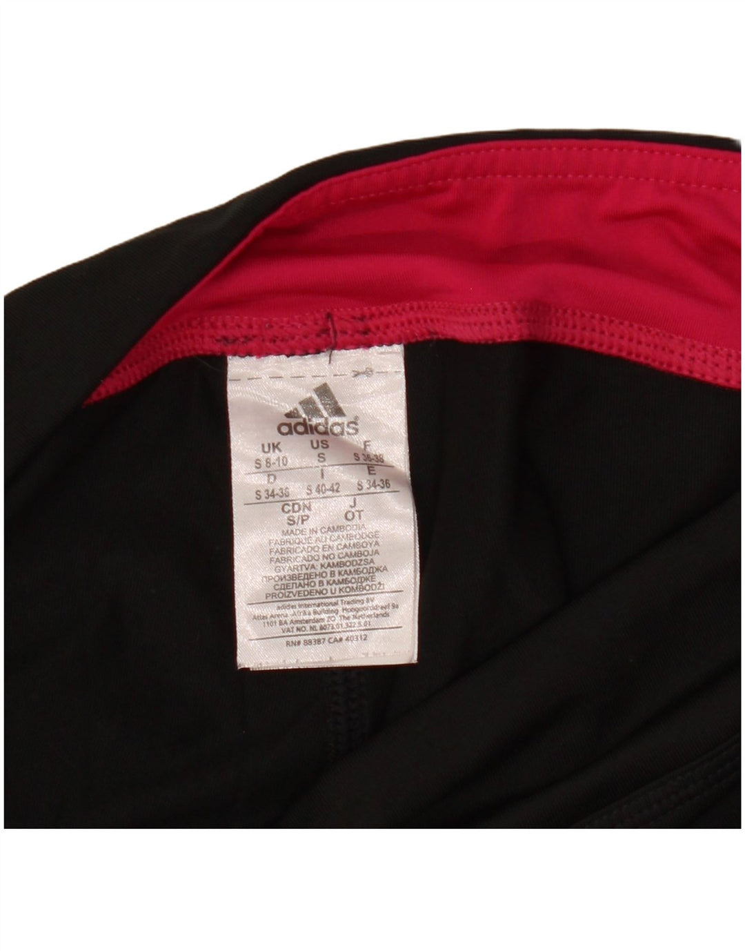 Женские леггинсы-капри Adidas Climalite UK 8/10, маленькие черные из полиэстера