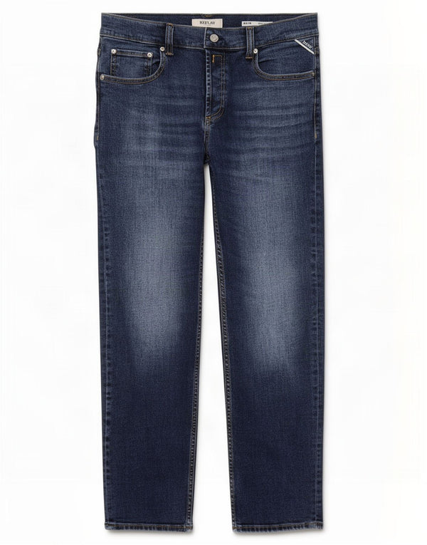 Replay Womens Maijke High Rise Straight Jeans W32 L28 Blue