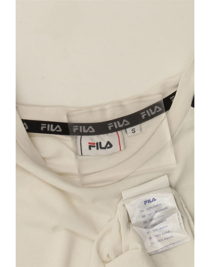 Fila Мужская футболка с рисунком, маленький белый хлопок с цветными блоками