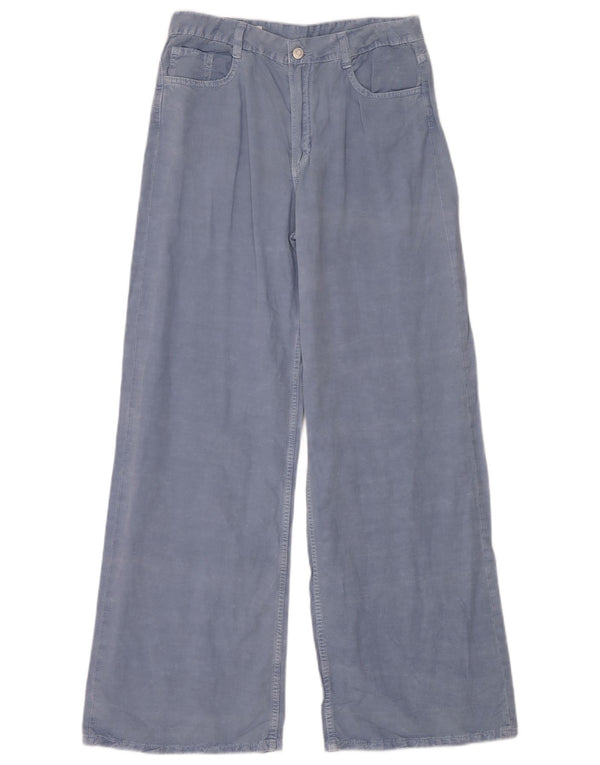 Женские повседневные широкие брюки Zara EU 38, маленькие W28 L32, синие