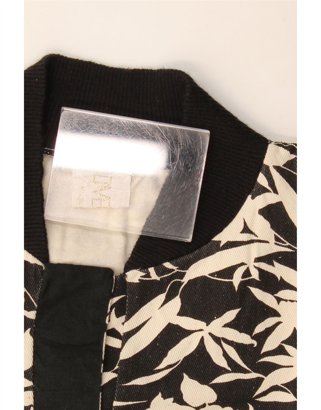 Винтажный женский свитер-свитшот UK 16, большой черный цветочный принт