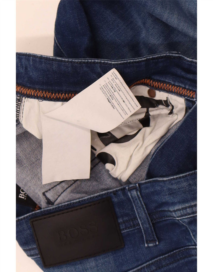 Женские узкие джинсы Hugo Boss Delaware W32 L34, синий хлопок