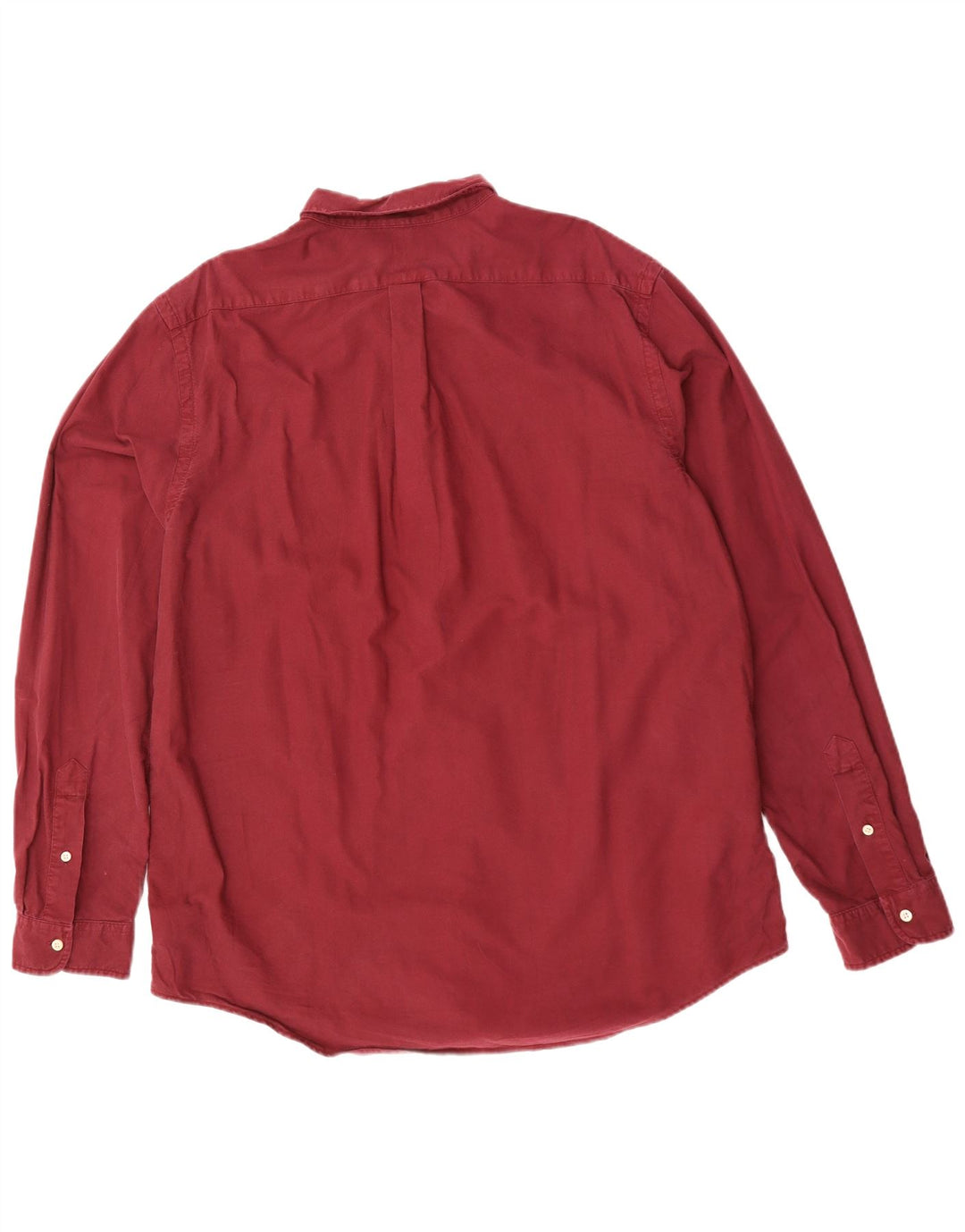 Мужская рубашка узкого кроя RALPH LAUREN 2XL темно-бордовая, хлопок