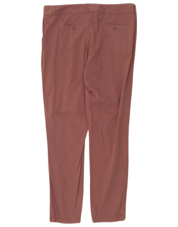 Женские узкие брюки-чиносы Marks & Spencer UK 14, большие W36 L30, розовый хлопок