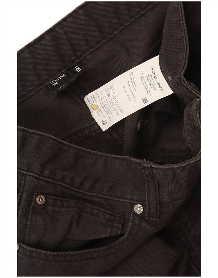 Мужские прямые джинсы Jack & Jones W32 L32, черный хлопок