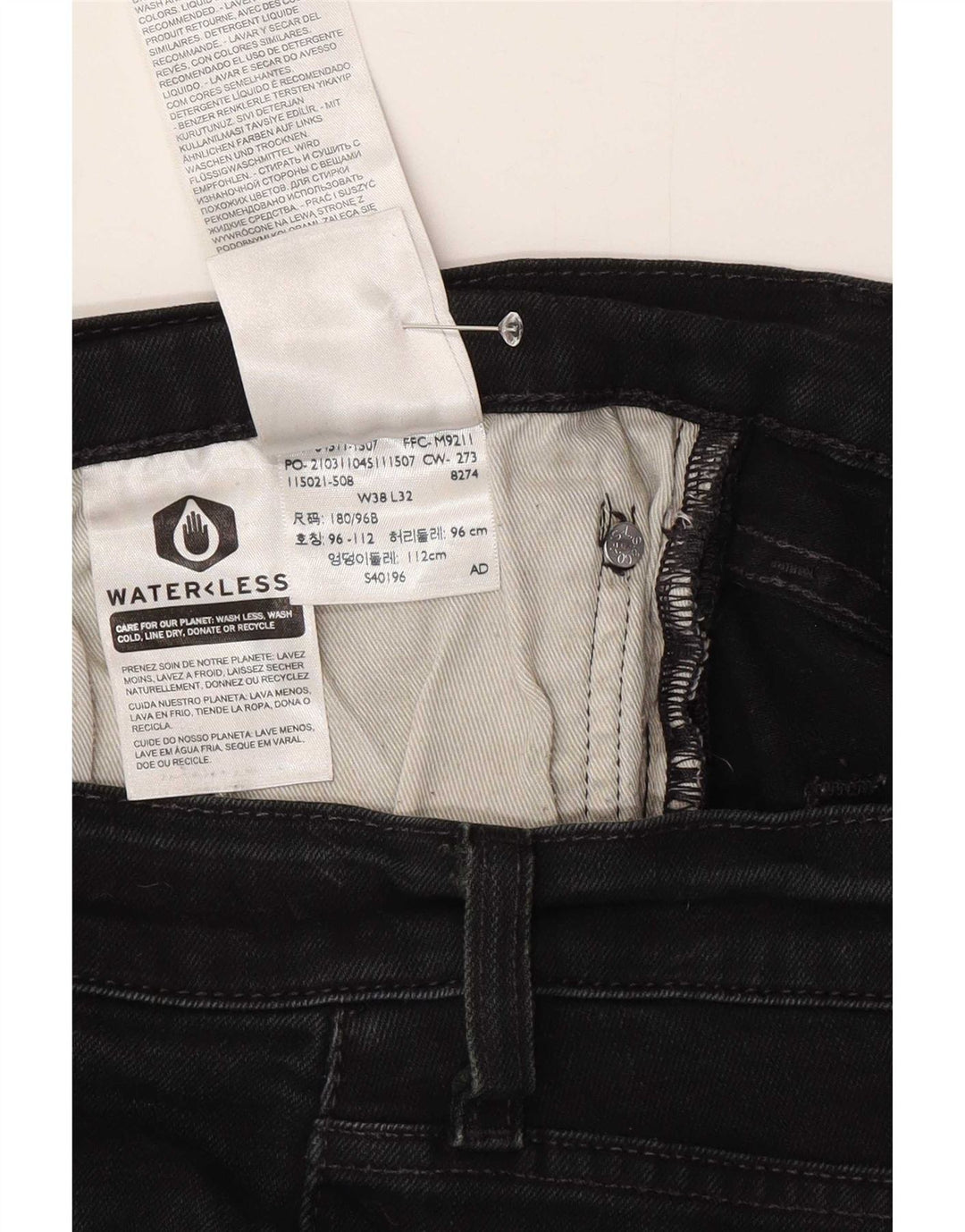 Мужские джинсовые шорты Levi's 511 W38 XL, черный хлопок