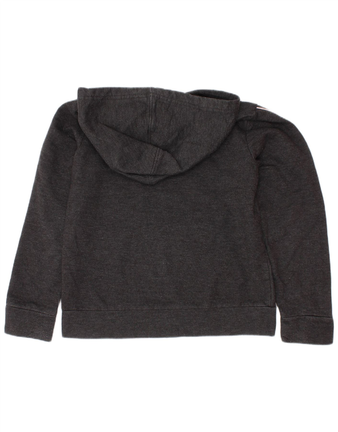 Толстовка с капюшоном PUMA для девочек 6–7 лет, маленький серый хлопок