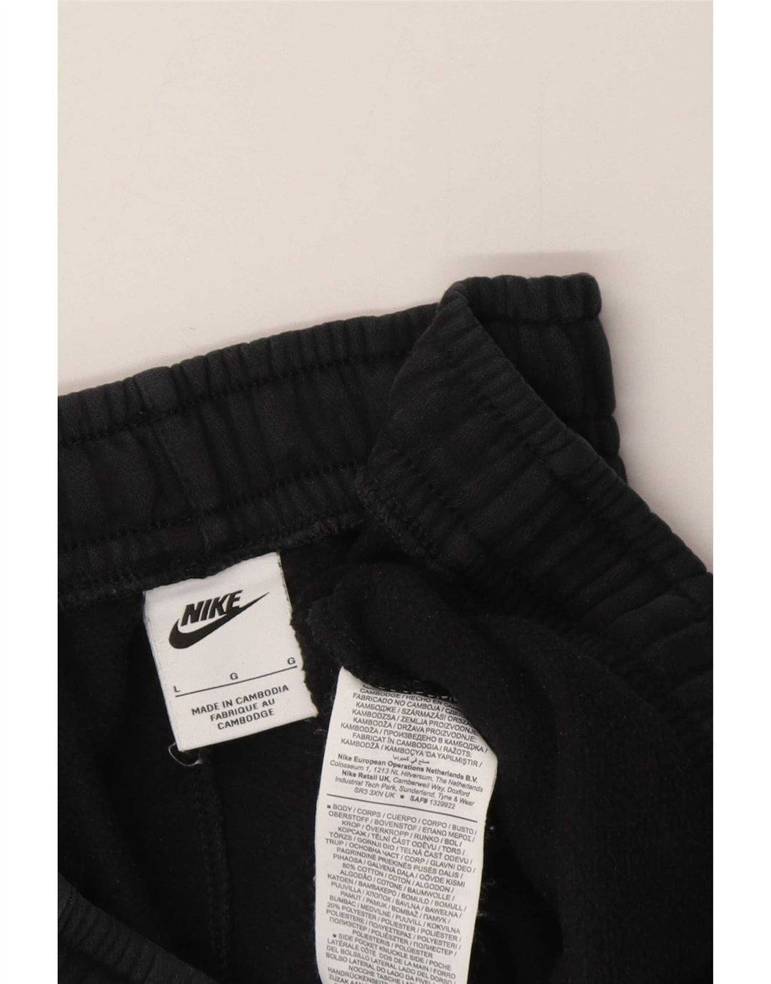 Мужские спортивные брюки Nike, джоггеры, большие серые, хлопковые