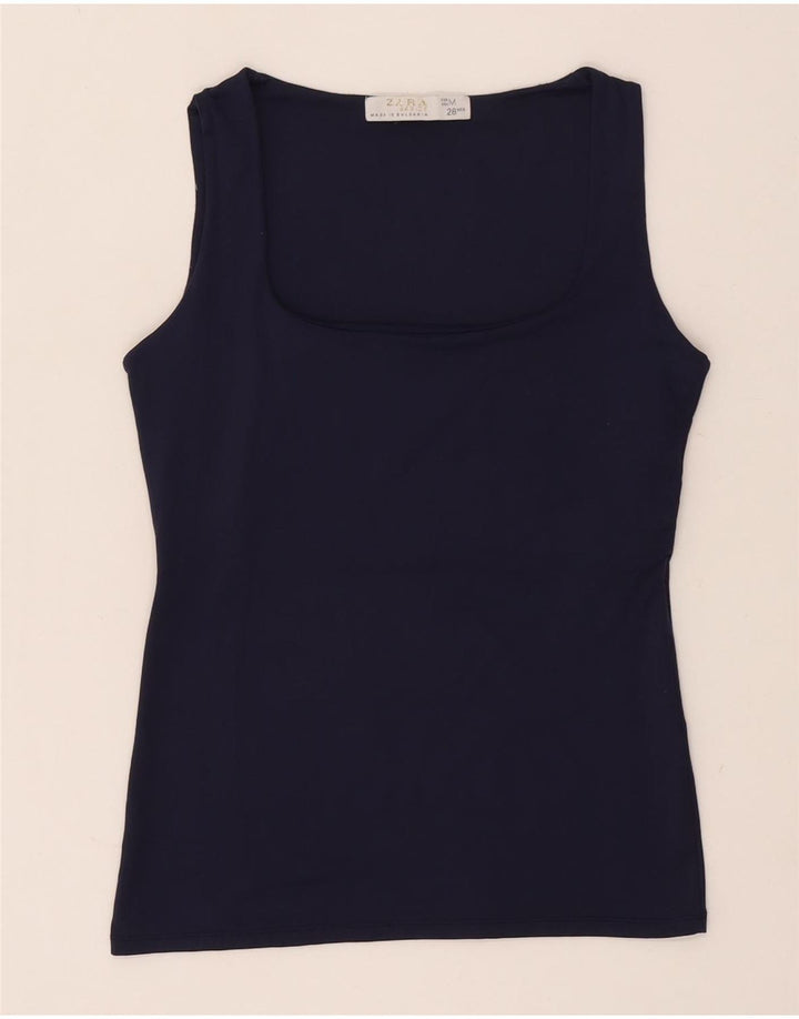 Женский жилет Zara UK 12 Medium Navy Blue