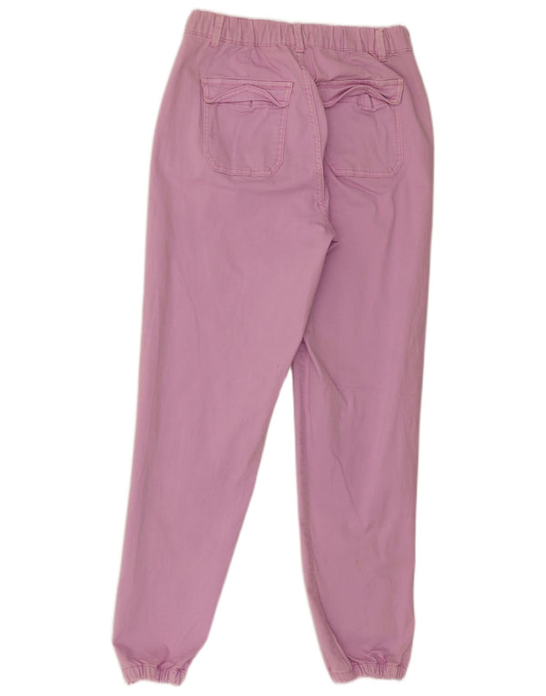Женские брюки-чиносы Marks & Spencer для джоггеров UK 10, маленькие W28 L28, розовые