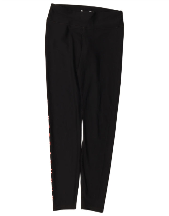 Женские леггинсы с рисунком Under Armour UK 12, средний черный полиэстер