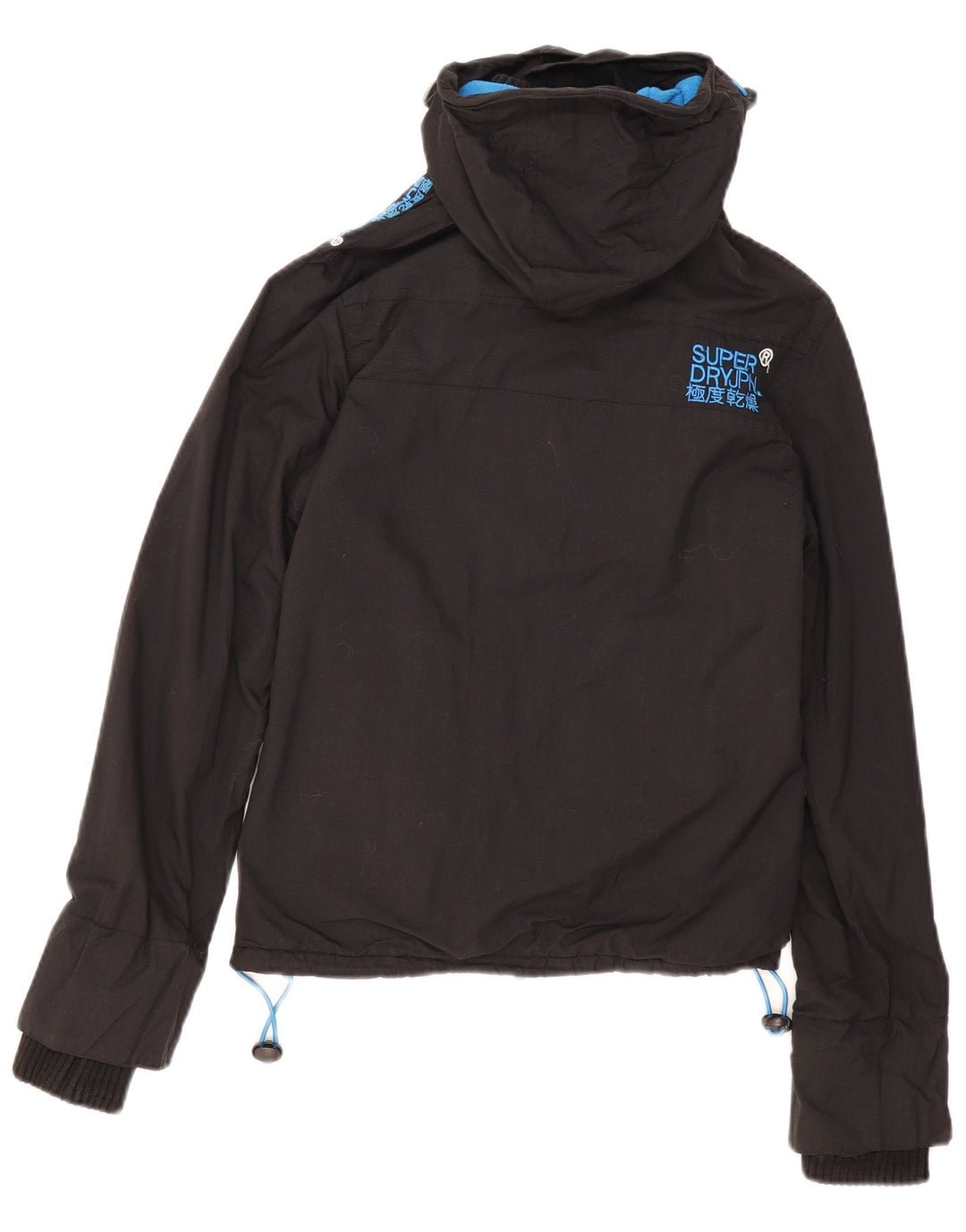 Женская ветровка с капюшоном Superdry UK 10, маленькая черная