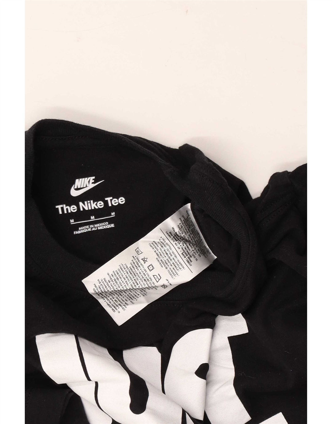 Мужская футболка с графическим рисунком Nike, средний черный хлопок