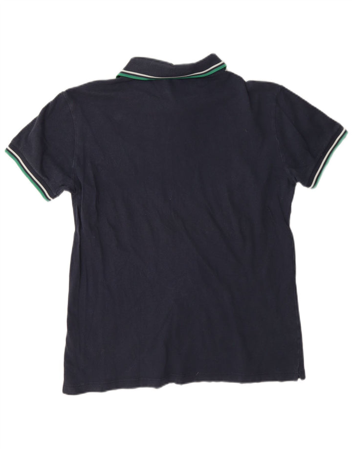 Мужская легкая и эластичная рубашка-поло Fred Perry среднего размера, темно-синяя, хлопок