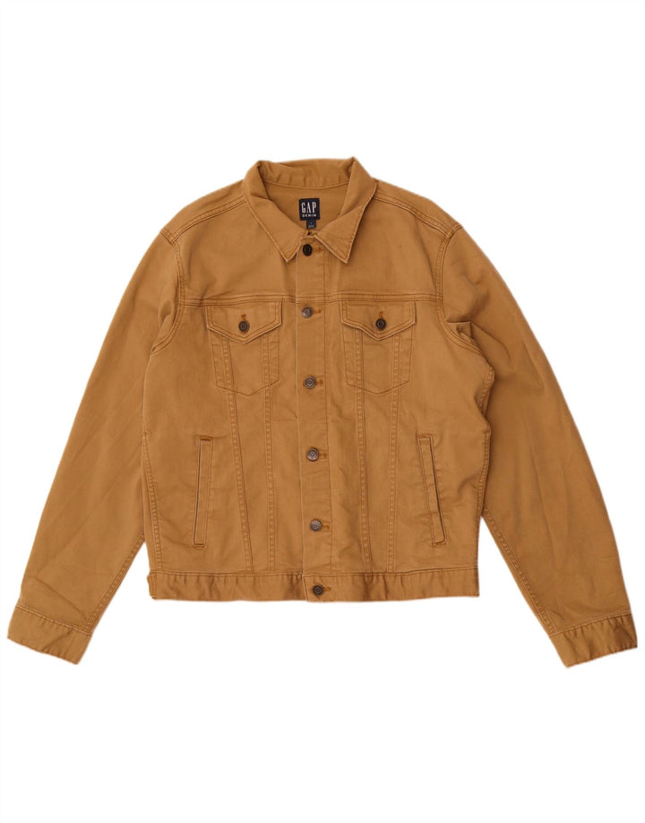 Мужская джинсовая куртка Gap UK 40, большая коричневая, хлопок